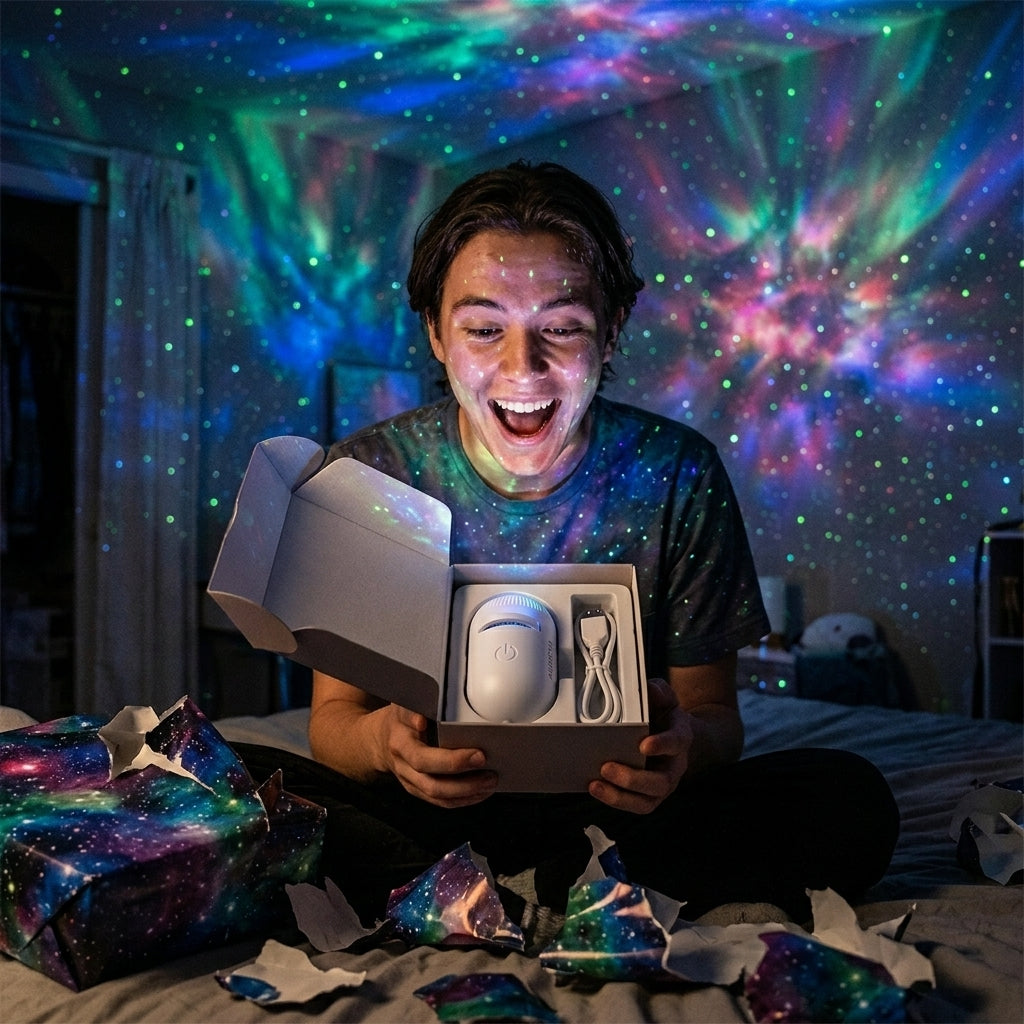 GalaxyStar™ 2-in-1 Rotating Galaxy Projector Night Light