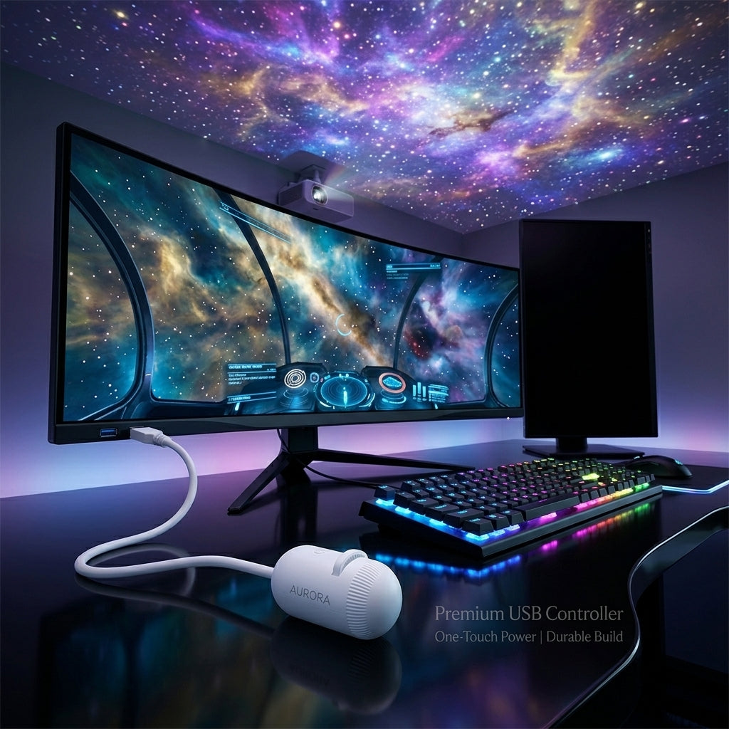 GalaxyStar™ 2-in-1 Rotating Galaxy Projector Night Light