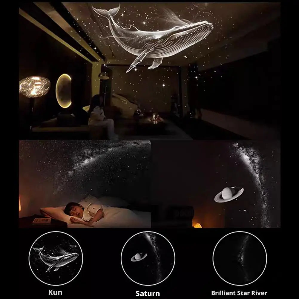 HD Earth & Moon Galaxy Projector